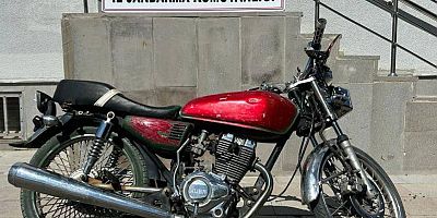 Çalınan motosikletine Jandarma  kavuşturdu