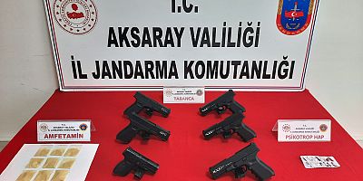 Jandarma, uyuşturucu ve silah ticareti yapan şahısları kıskıvrak yakaladı