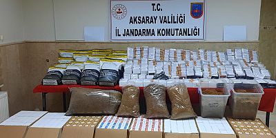 Jandarmadan kaçak tütün operasyonu