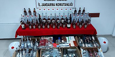 Jandarmanın kaçak alkol operasyonu